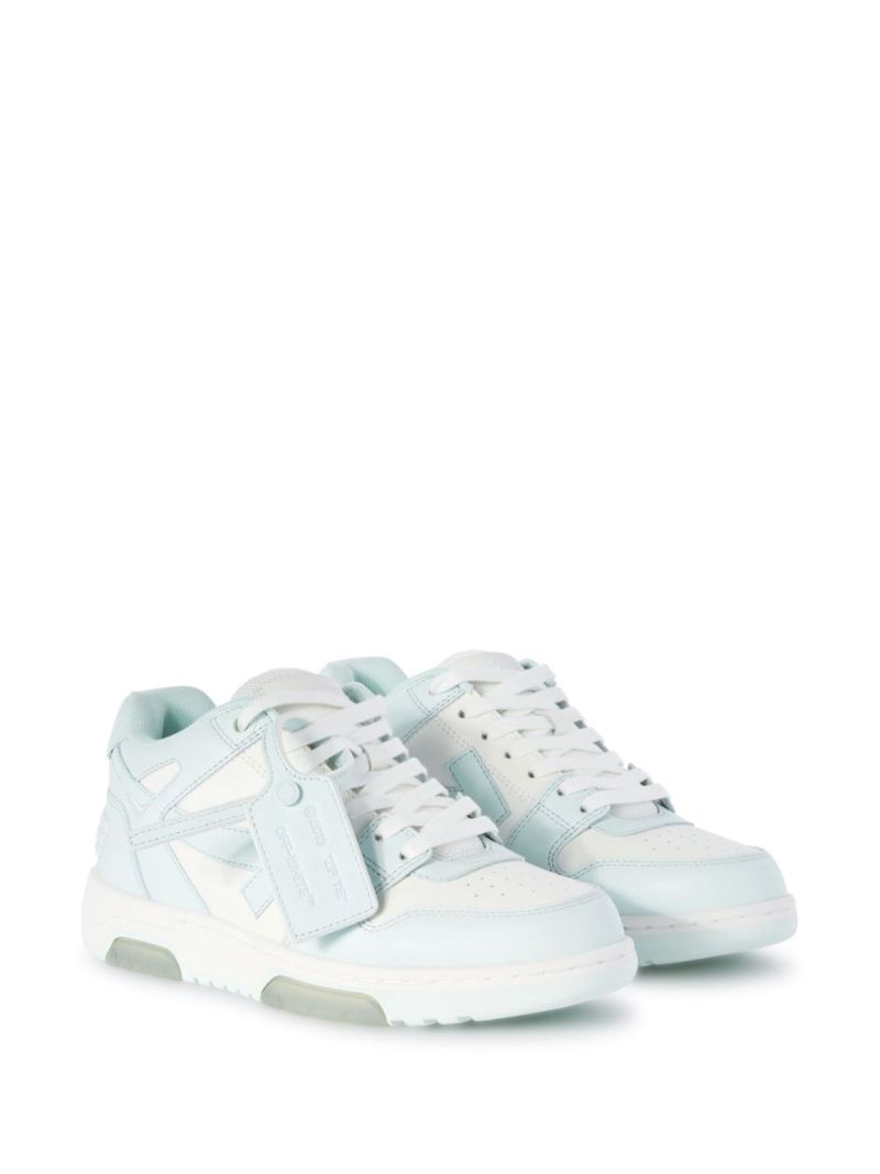 Blue Out of Office Leather Sneakers