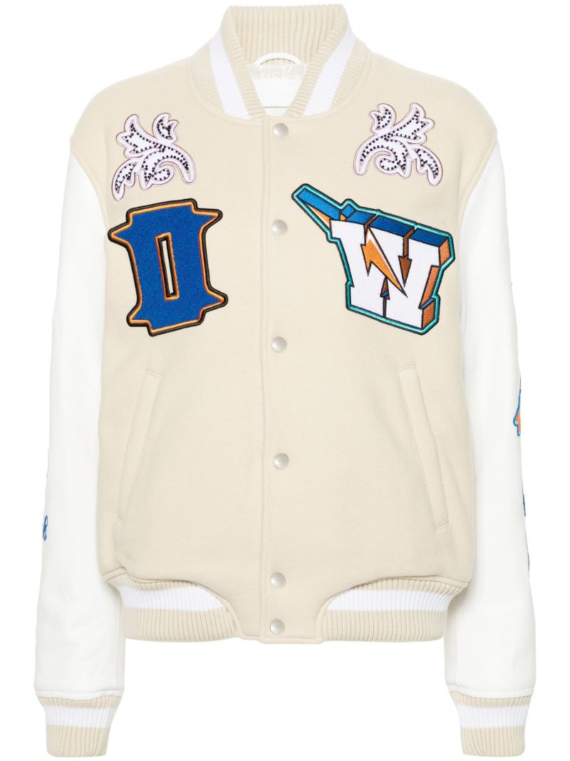 Neutral Thunderbolt Bomber Jacket
