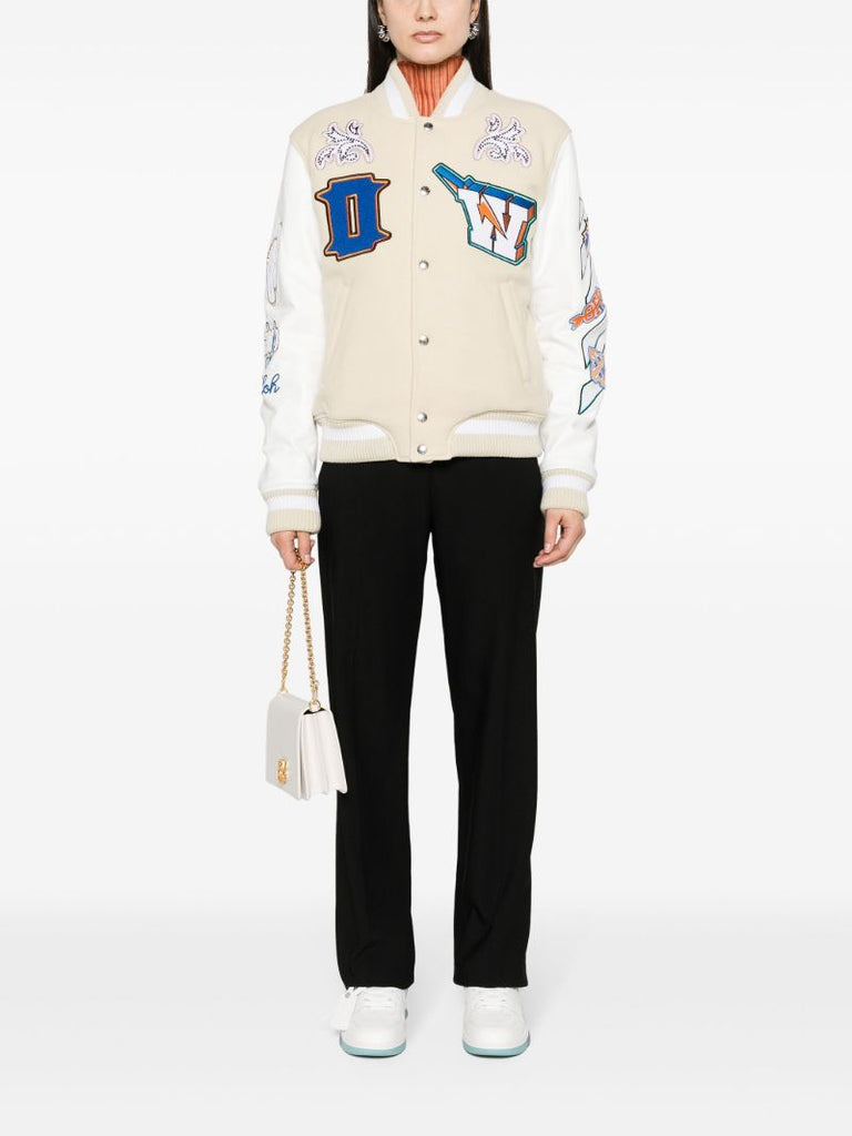Neutral Thunderbolt Bomber Jacket