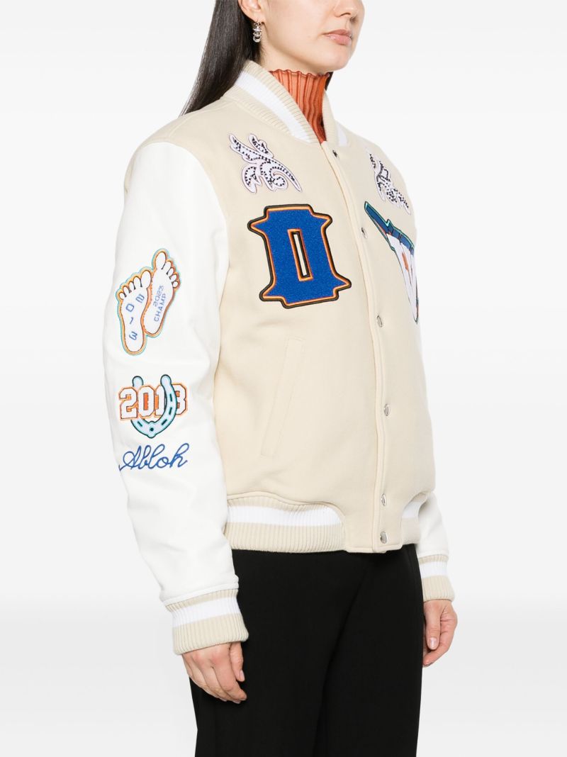 Neutral Thunderbolt Bomber Jacket