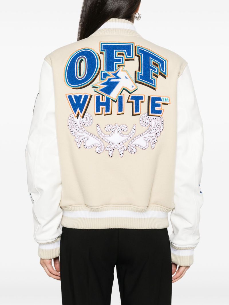 Neutral Thunderbolt Bomber Jacket