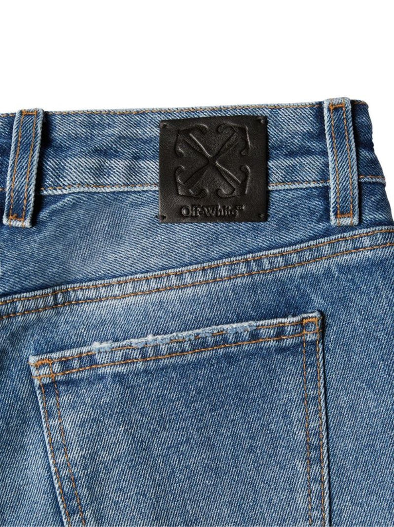 Blue Low-rise Flared Jeans