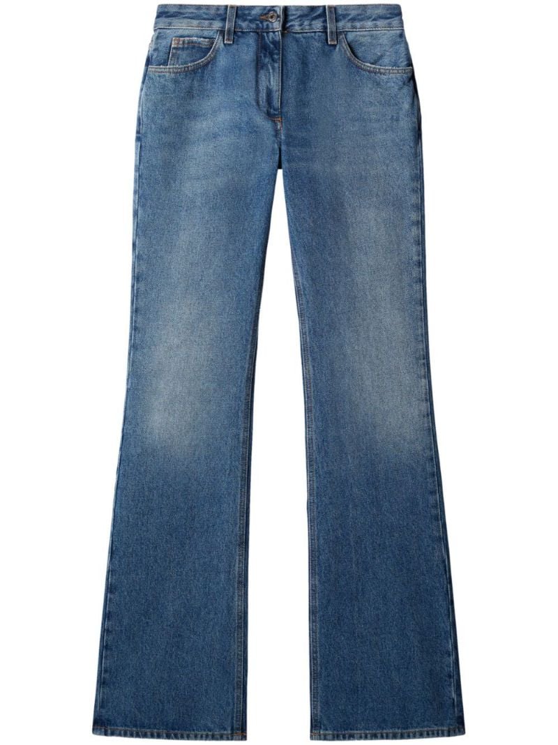 Blue Low-rise Flared Jeans