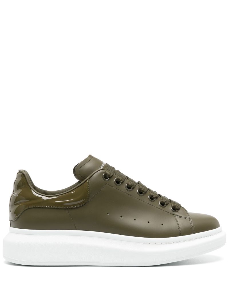Green Oversize Leather Sneakers