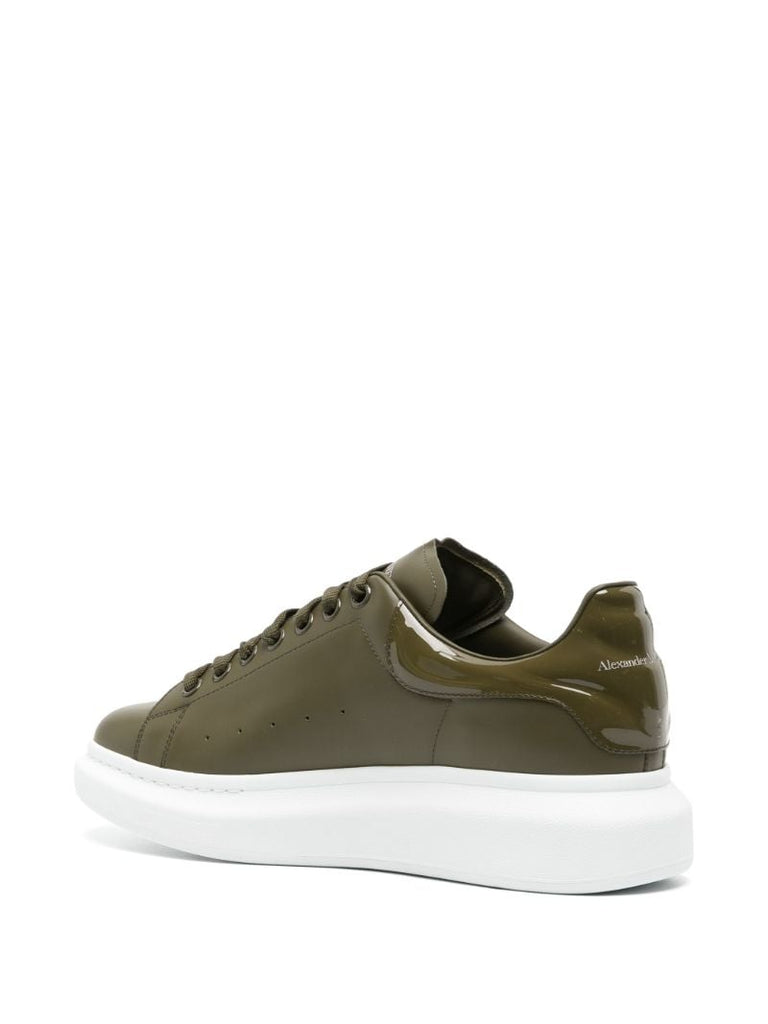 Green Oversize Leather Sneakers