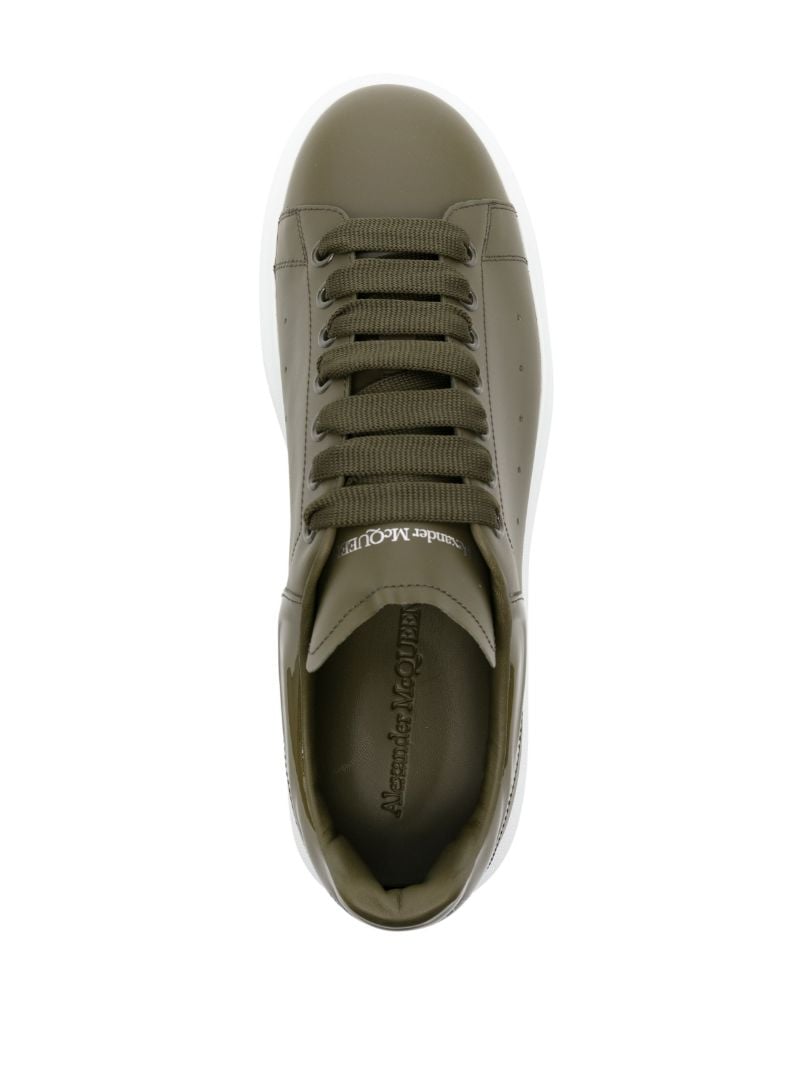 Green Oversize Leather Sneakers
