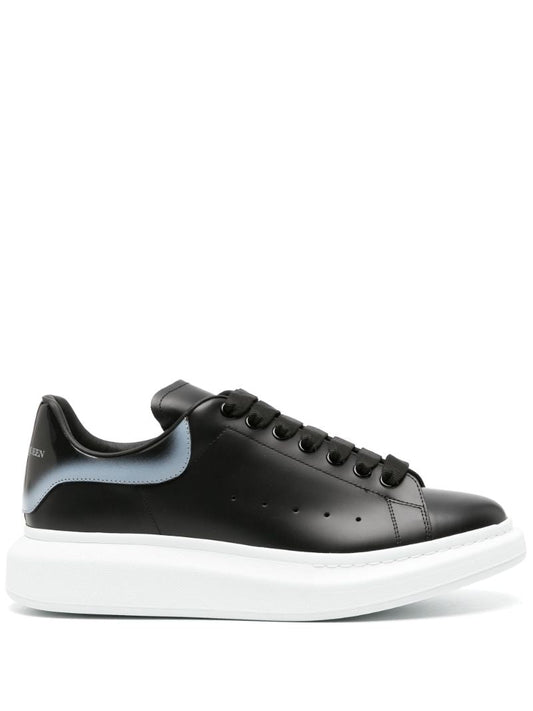 Black Oversized Leather Sneakers