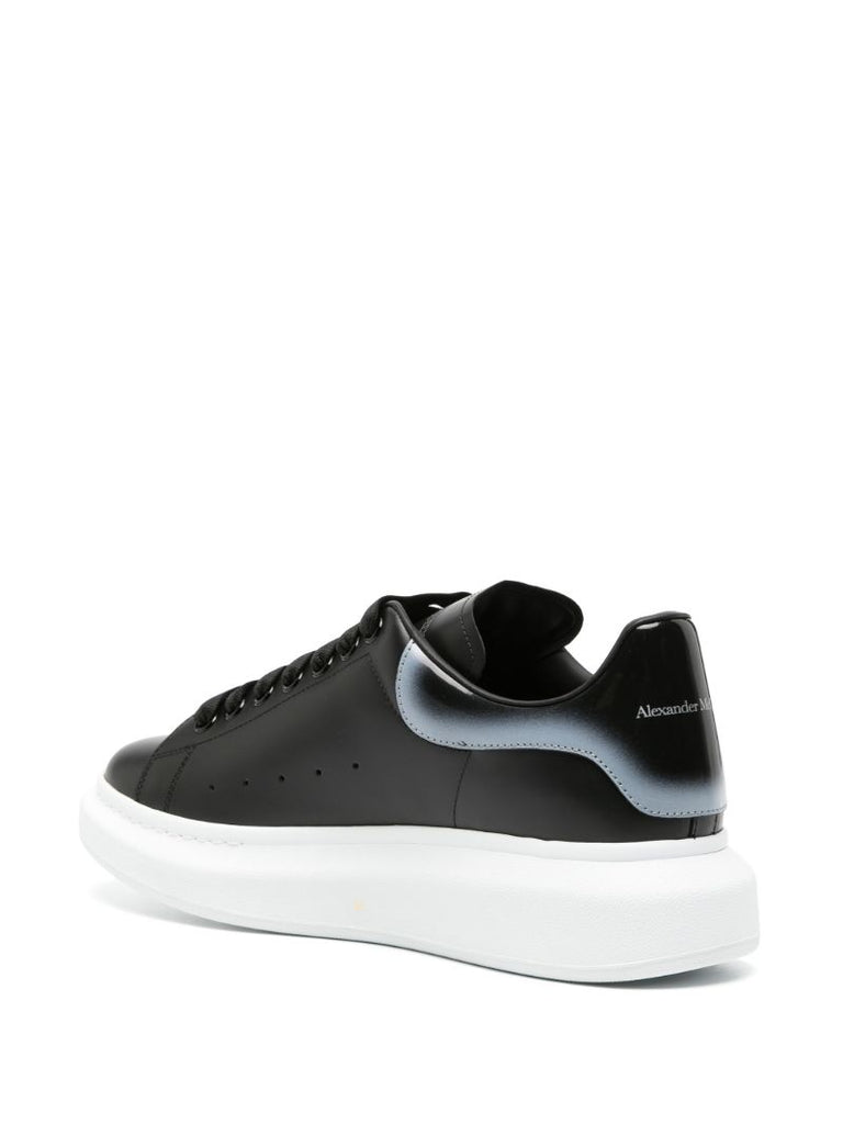 Black Oversized Leather Sneakers