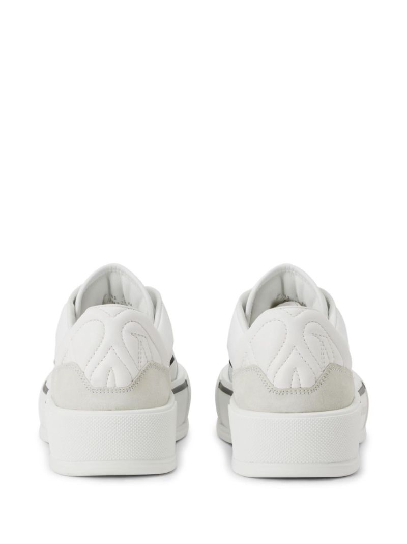 White Skate Deck Plimsoll Sneakers