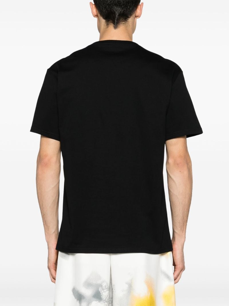 Black Mcqueen Graffiti-print Cotton T-shirt