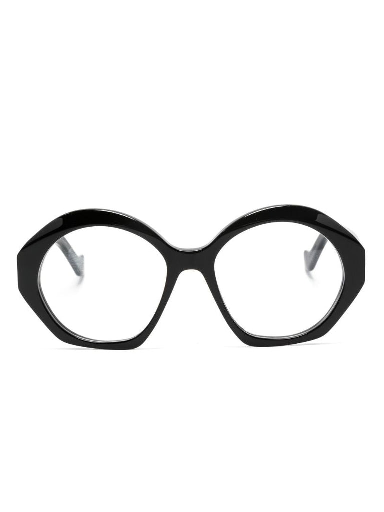 Black Chunky Anagram Optical Glasses