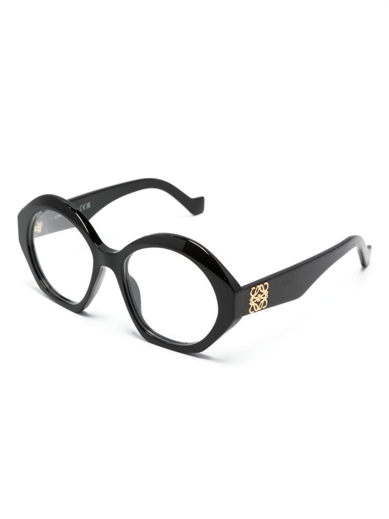 Black Chunky Anagram Optical Glasses
