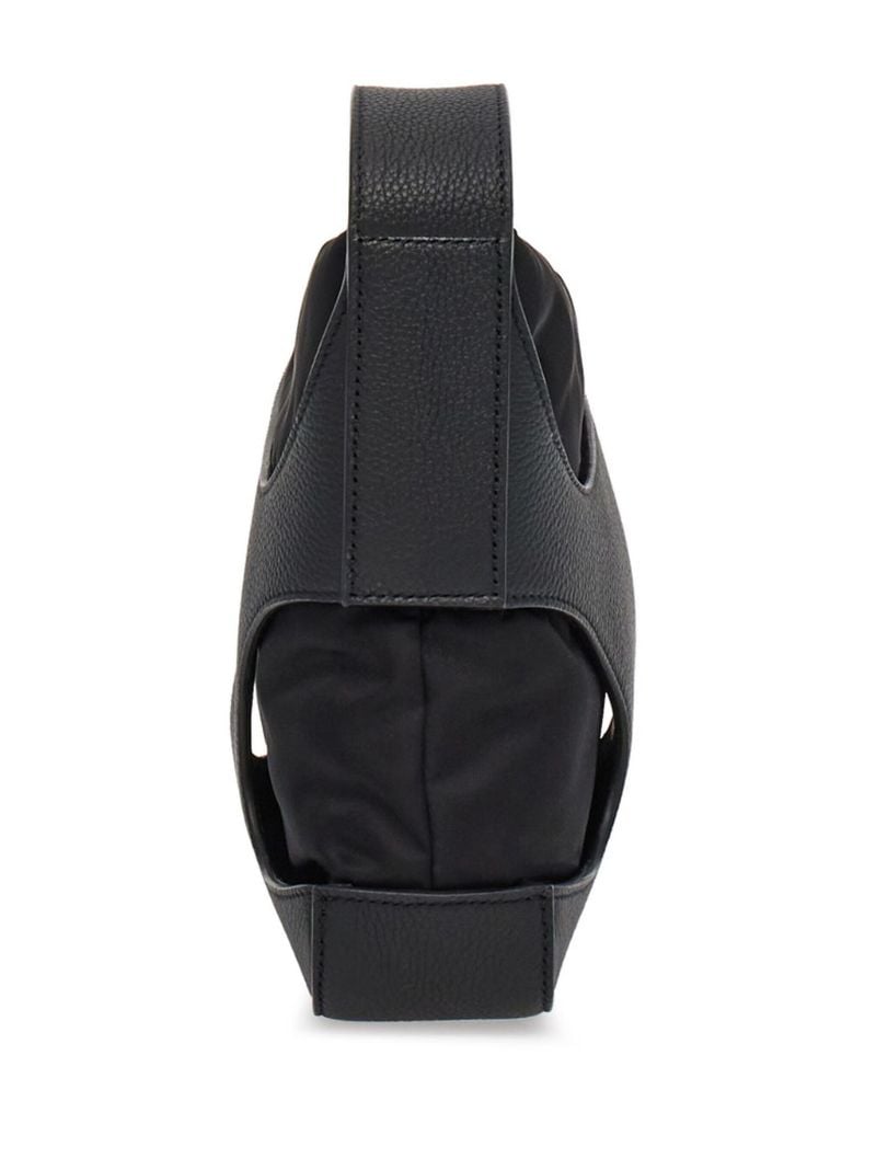 Black Cut-out Shoulder Bag