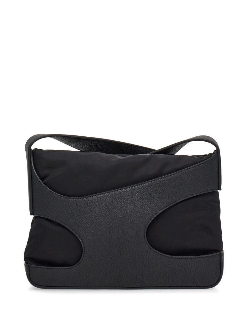 Black Cut-out Shoulder Bag