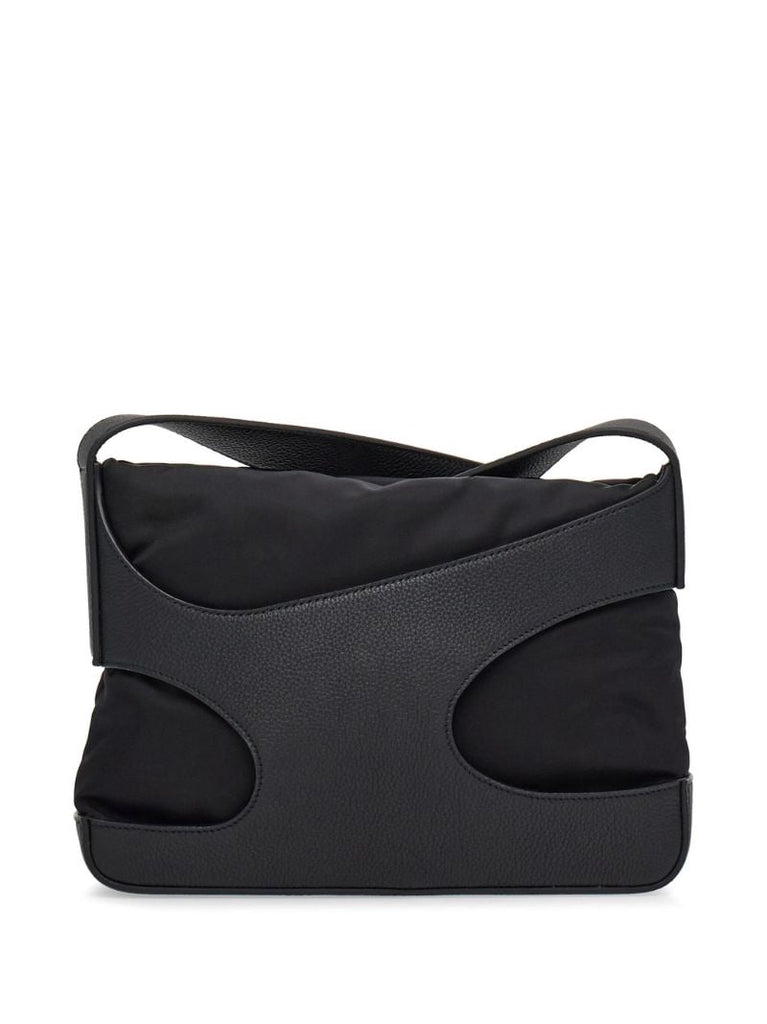 Black Cut-out Shoulder Bag