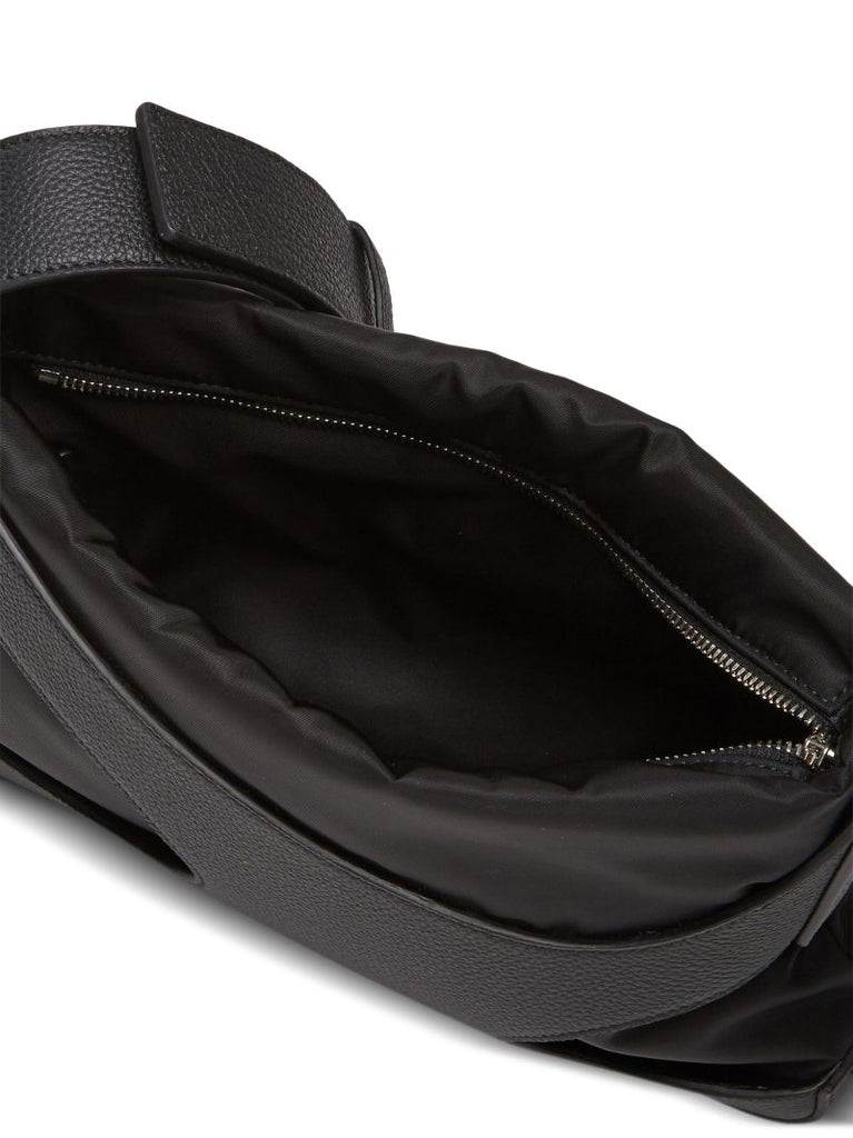 Black Cut-out Shoulder Bag