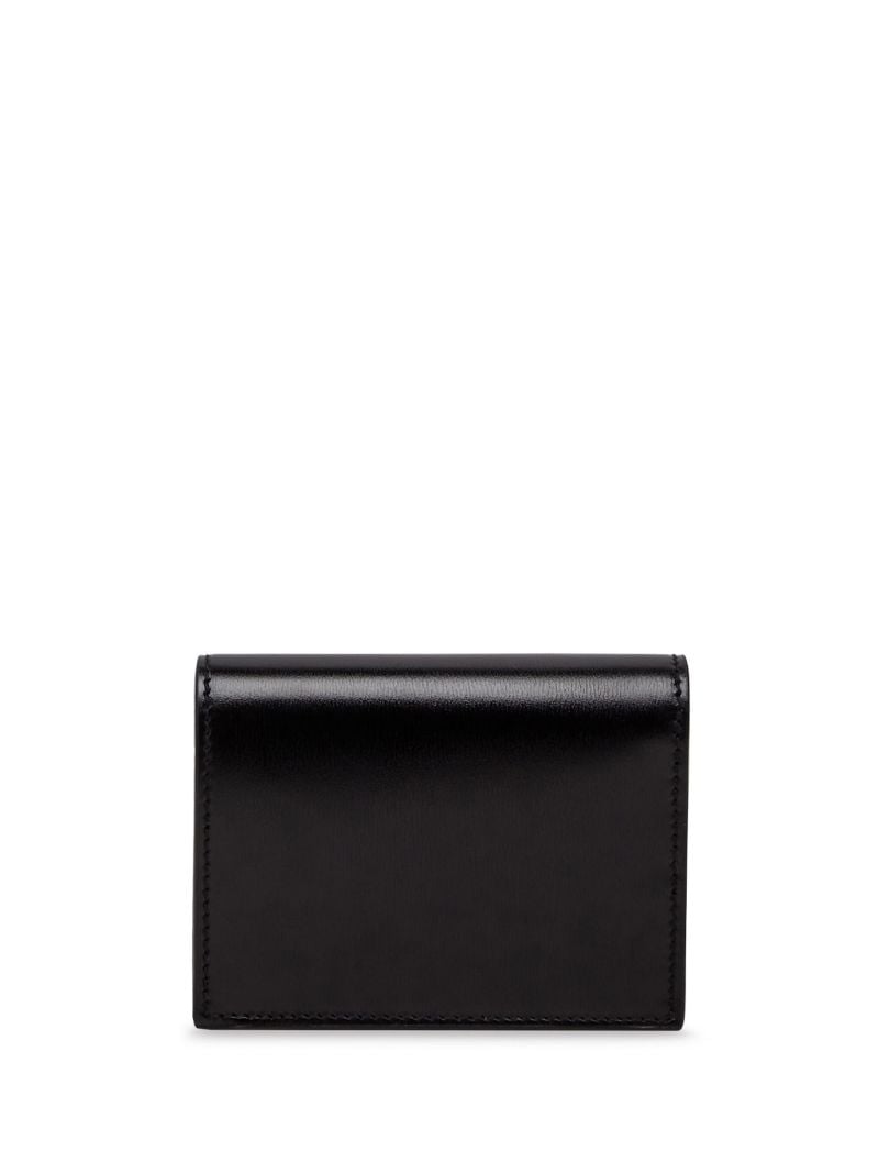 Black Gancini Leather Wallet