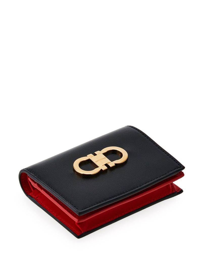 Black Gancini Leather Wallet