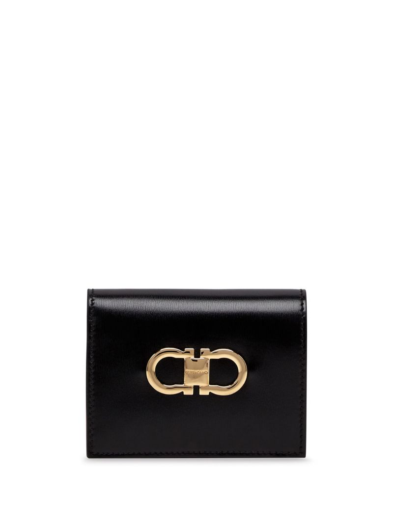 Black Gancini Leather Wallet