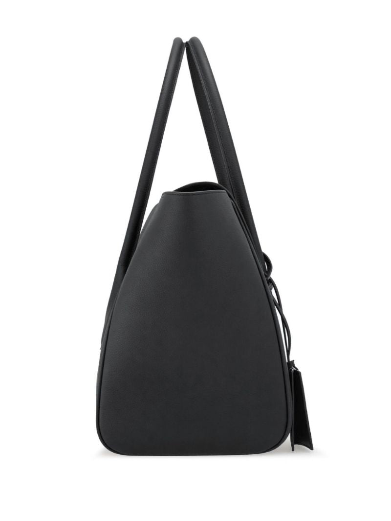 Black East-west Leather Tote Bag