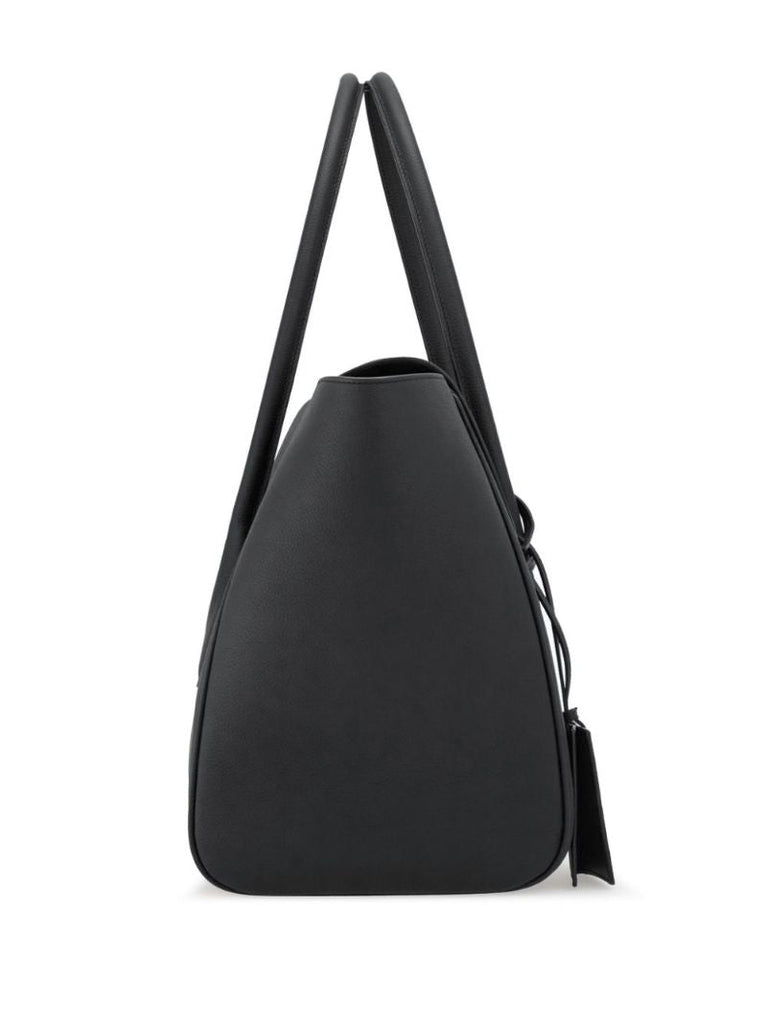 Black East-west Leather Tote Bag