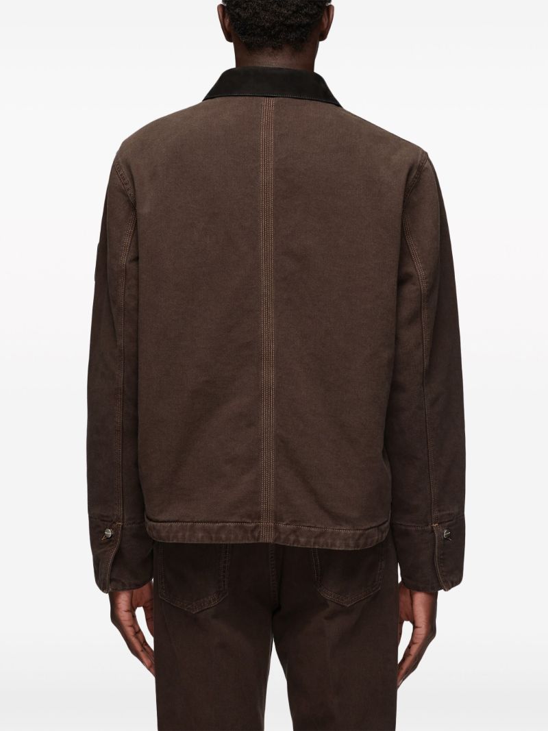Brown Padded Denim Jacket