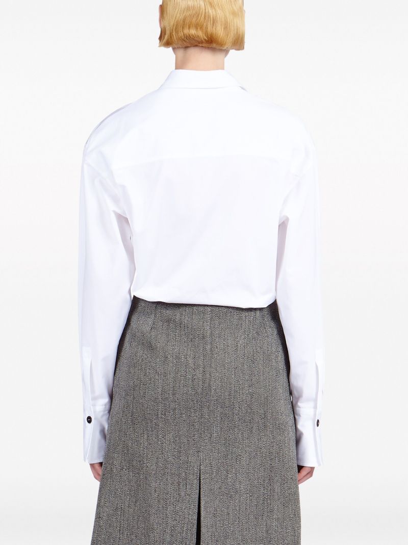 White Cotton Wrap Shirt