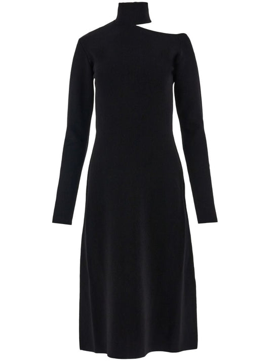 Black Cut-out Midi Dress