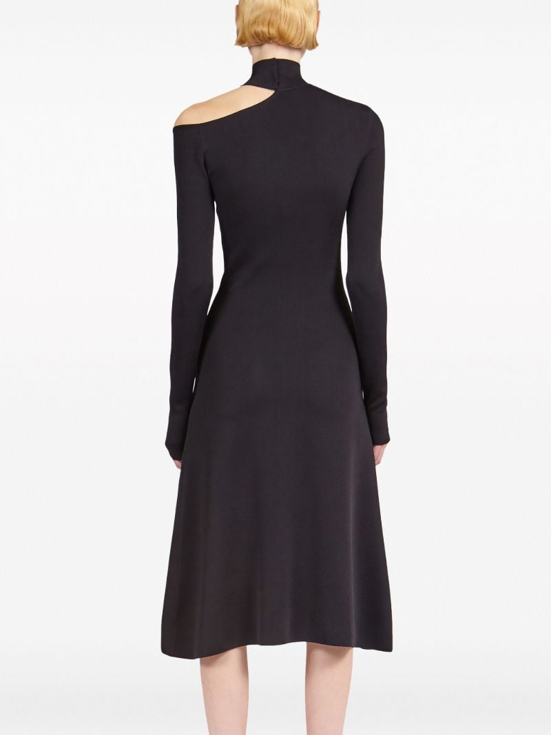Black Cut-out Midi Dress