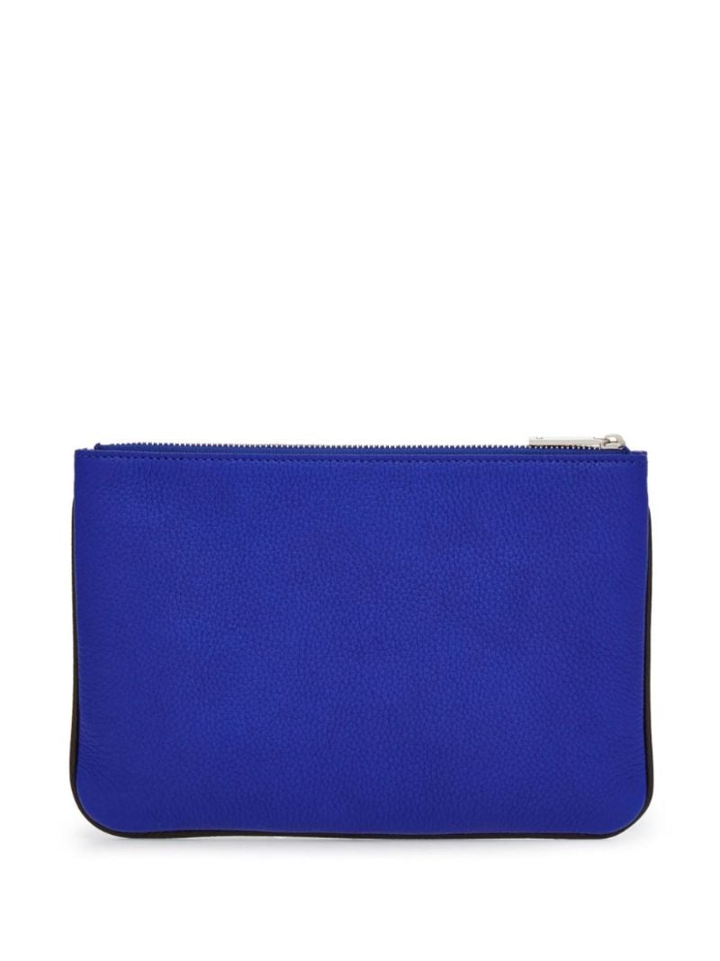 Blue Cut-out Leather Card Holder