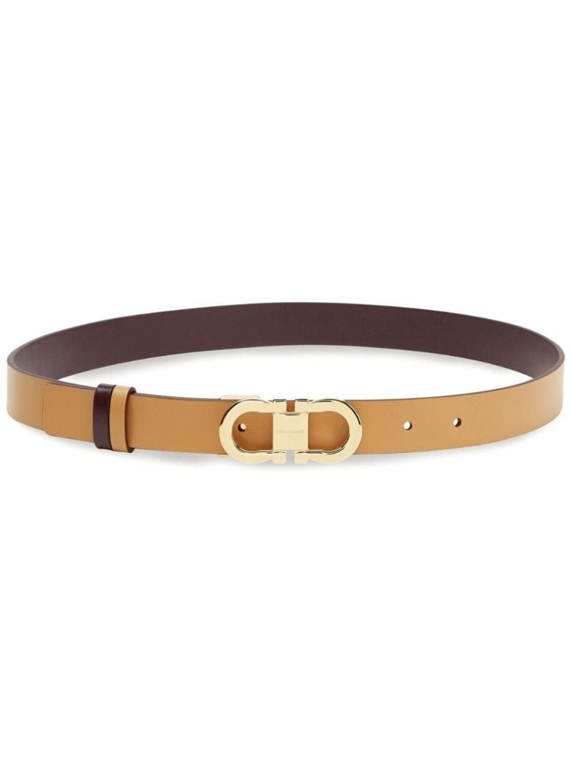 Brown Gancini Reversible Leather Belt