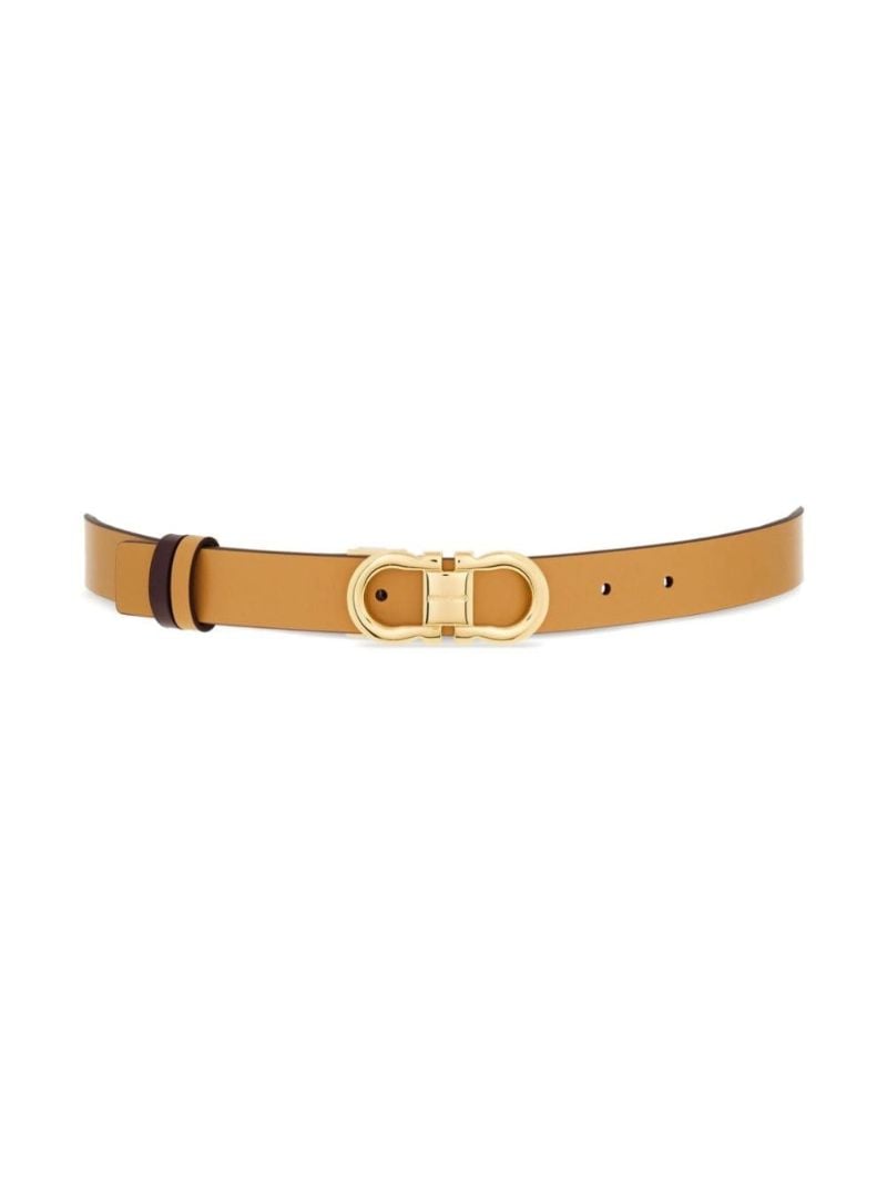 Brown Gancini Reversible Leather Belt