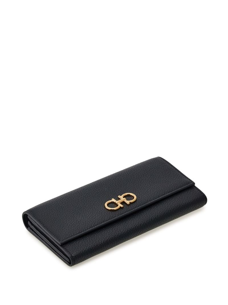 Black Gancini Leather Wallet