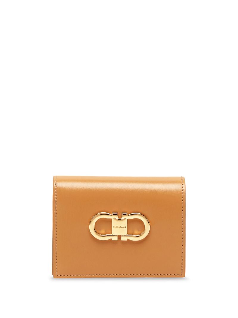 Brown Gancini Leather Wallet