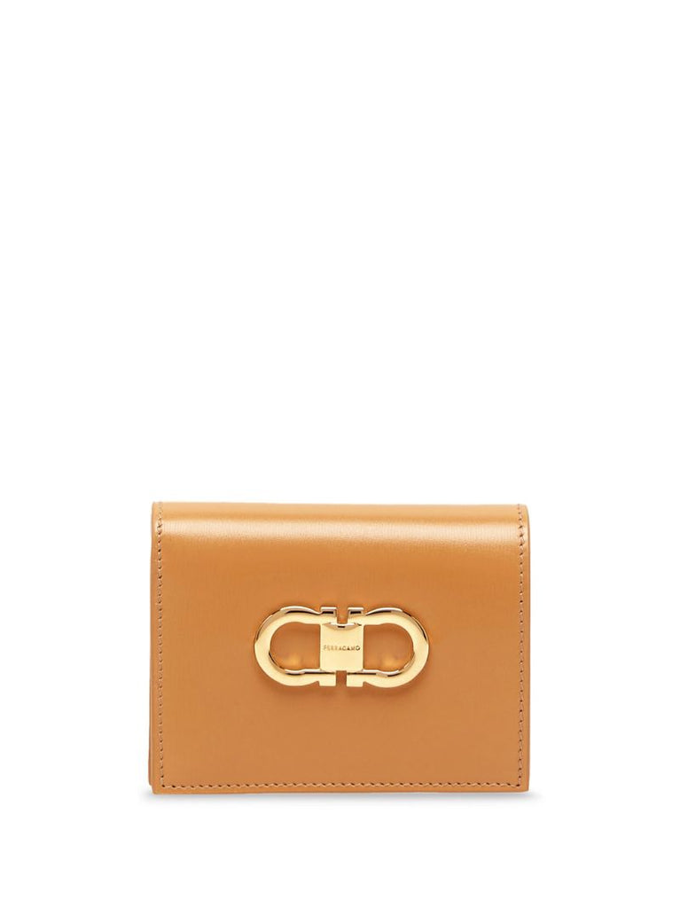 Brown Gancini Leather Wallet