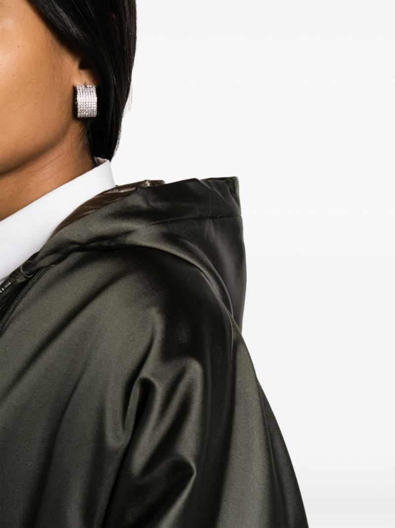 Green Hooded Duchesse Jacket