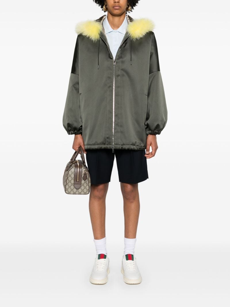 Green Hooded Duchesse Jacket