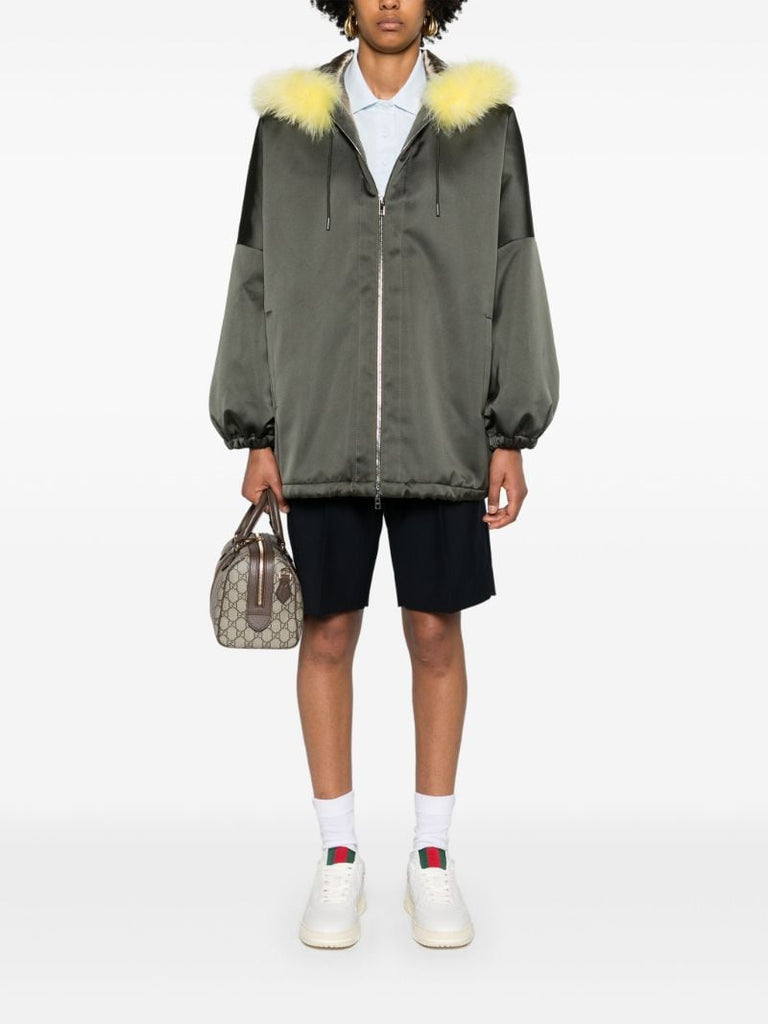 Green Hooded Duchesse Jacket