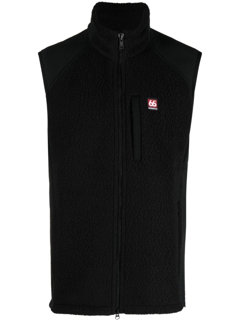 Black Tindur Fleece Vest