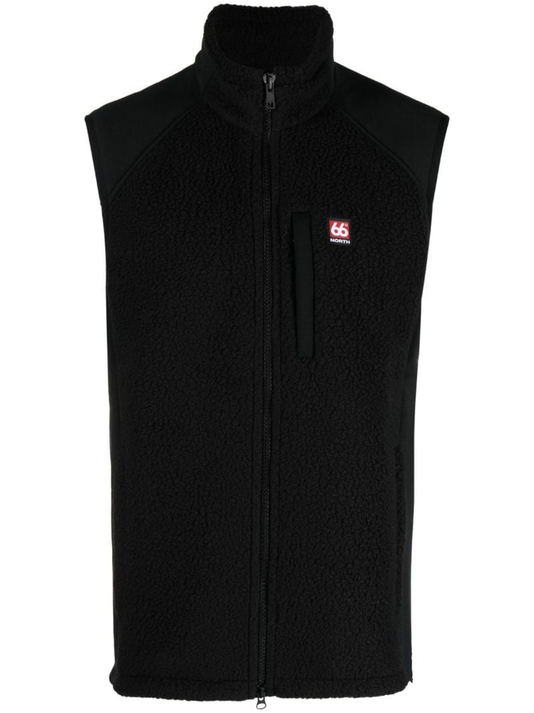 Black Tindur Fleece Vest