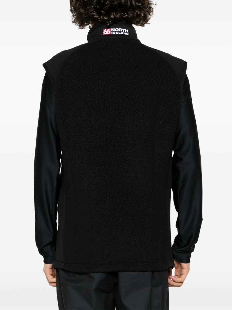 Black Tindur Fleece Vest