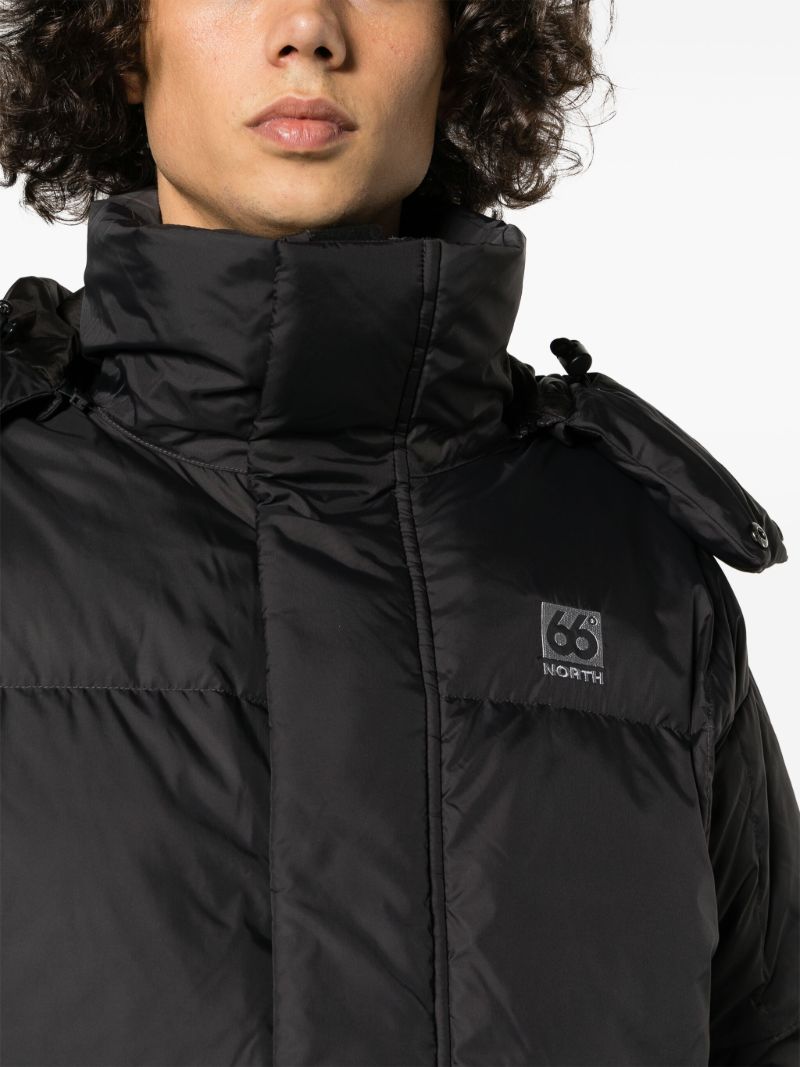 Black Dyngja Down Cropped Jacket