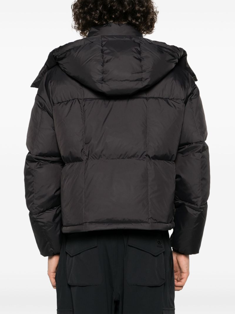 Black Dyngja Down Cropped Jacket