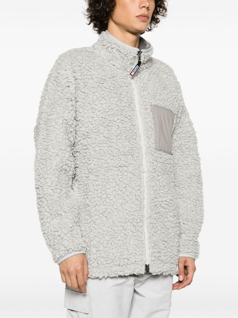 Grey VarmahlÃ_x0083_Â­Ã_x0083_Â° Shearling Fleece Jacket
