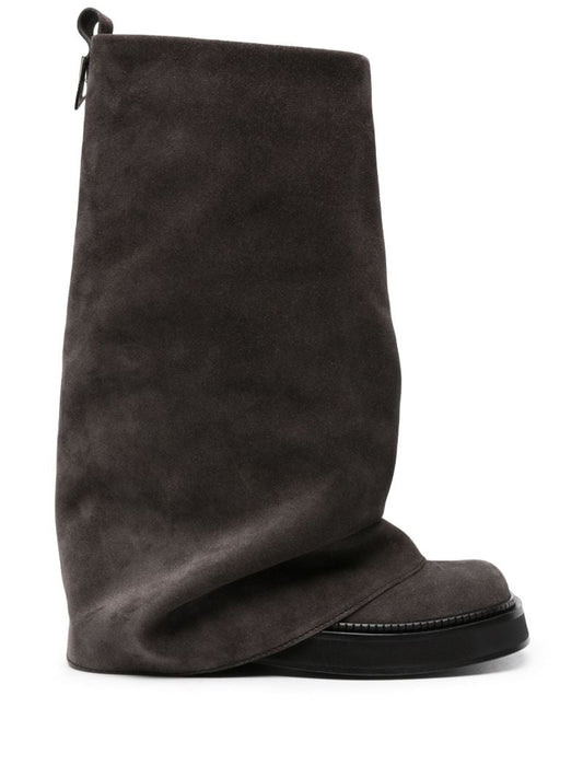 Grey Robin Suede Boots