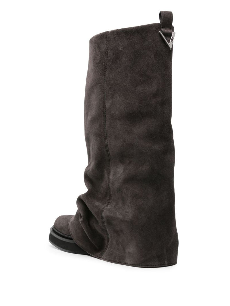 Grey Robin Suede Boots