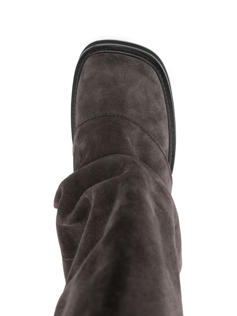 Grey Robin Suede Boots