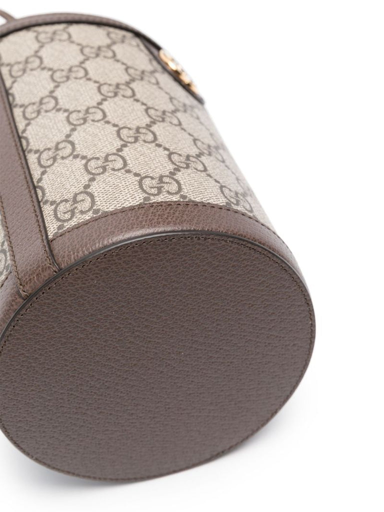 Brown Ophidia Bucket Bag