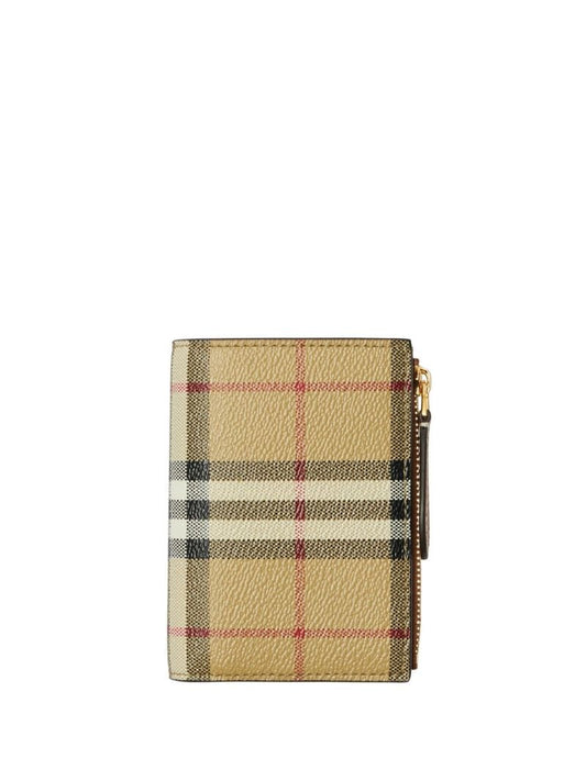 Neutral Vintage Check Wallet