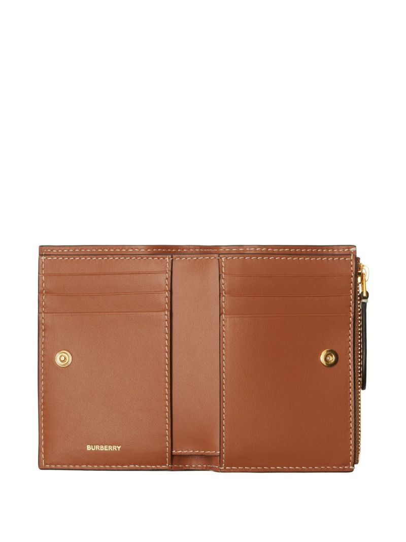 Neutral Vintage Check Wallet